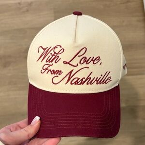 Rustler Hat Company Cream and Red Cap